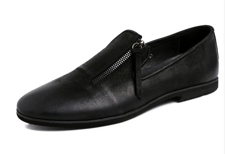 flat leather shoes for men