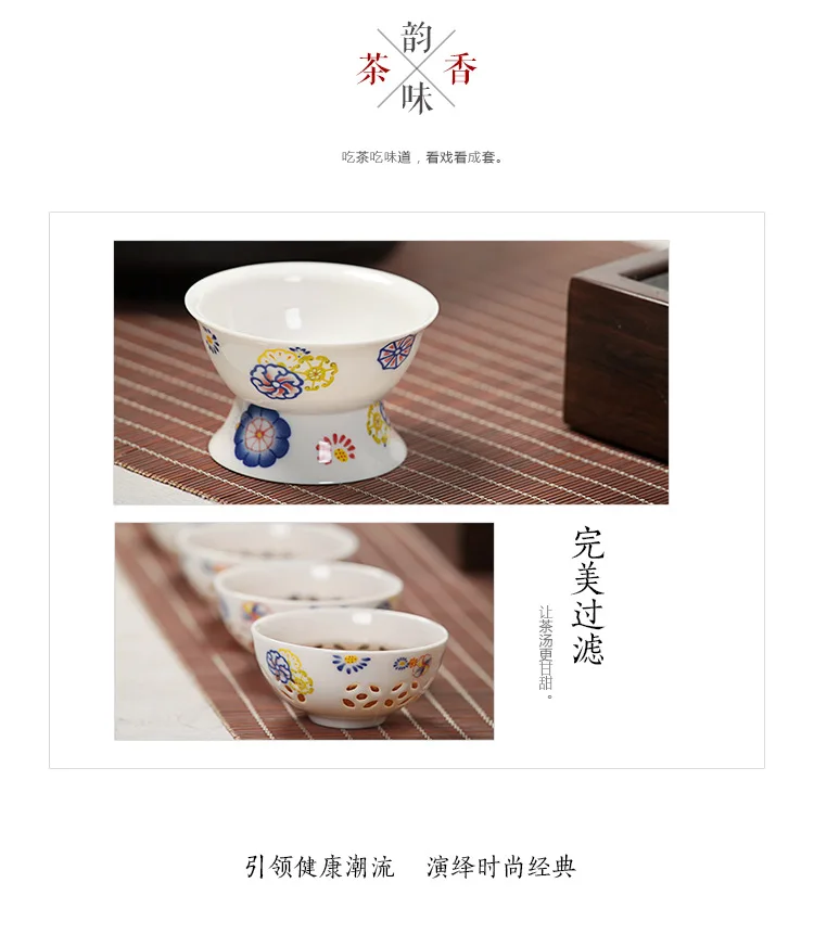 Blue-and-white Exquisite Ceramic Teapot Kettles Tea Cup Porcelain Chinese Kung Fu Tea Set Drinkware