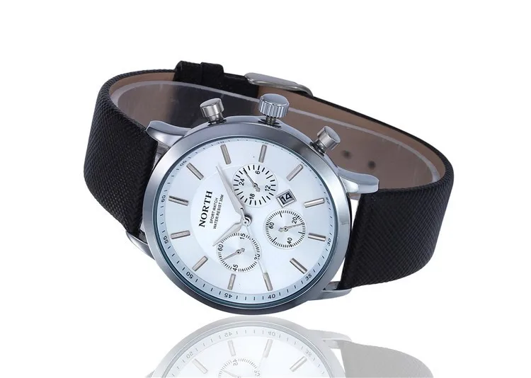 2015 Мужские роскошные брендовые наручные часы Повседневный Армейские Кварцевые Спортивные С кожаным ремешком