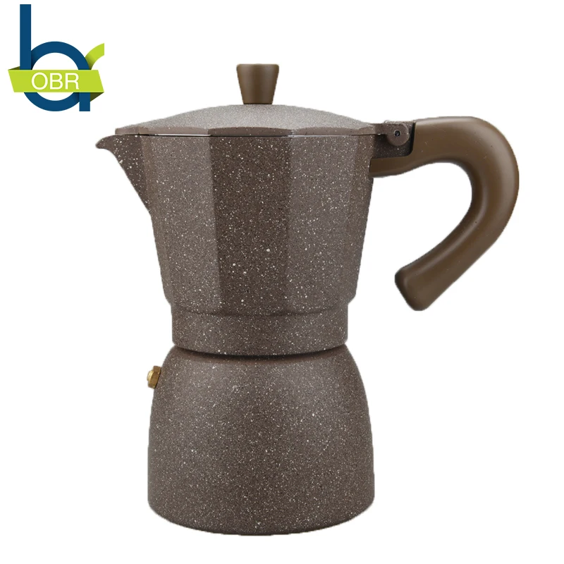 

Creative Coffee Pots Stainless Steel Mocha Espresso Latte Mocha Pot Simple Style Percolator Tools Easy Clean for Home Office