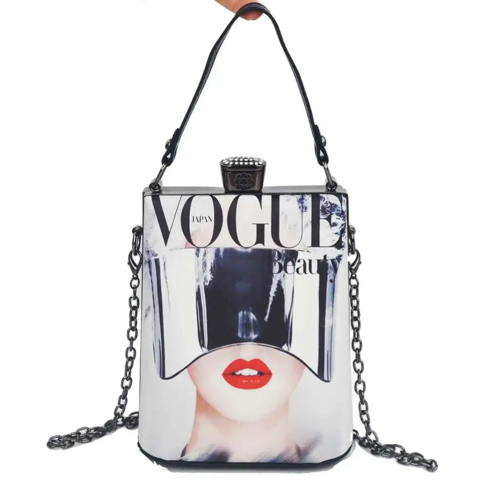 Модная сумка с мультяшными персонажами для лица из искусственной кожи, женские клатчи, сумки, вечерние сумки, женская сумка через плечо, Сумочка вечерняя - Цвет: G