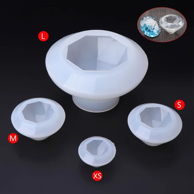 

Silicone Mold DIY Jewelry Making Pendant Diamond Mirror Craft Decor Epoxy Resin