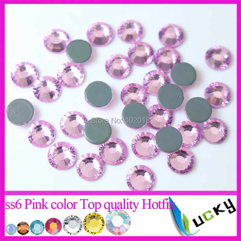 1440pcs! Hot sale highest quality HOT FIX DMC rhinestones Copy swarov 2038 ss6/2mm Pink Color Strass crystal Beads for Sewing | Дом и сад