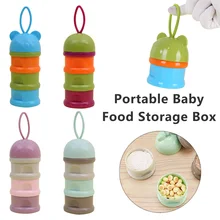 Детские уличные Применение 3-Слои Портативный детский сухое молоко Контейнер Детские снэк-контейнер для конфет Еда коробка для хранения удобный для
