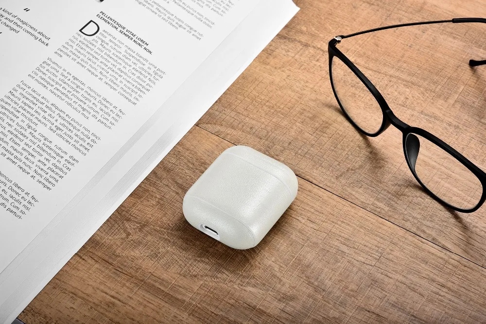 Роскошный чехол из натуральной кожи для Apple Airpods, противоударный чехол для наушников, аксессуары, защитный чехол для AirPods