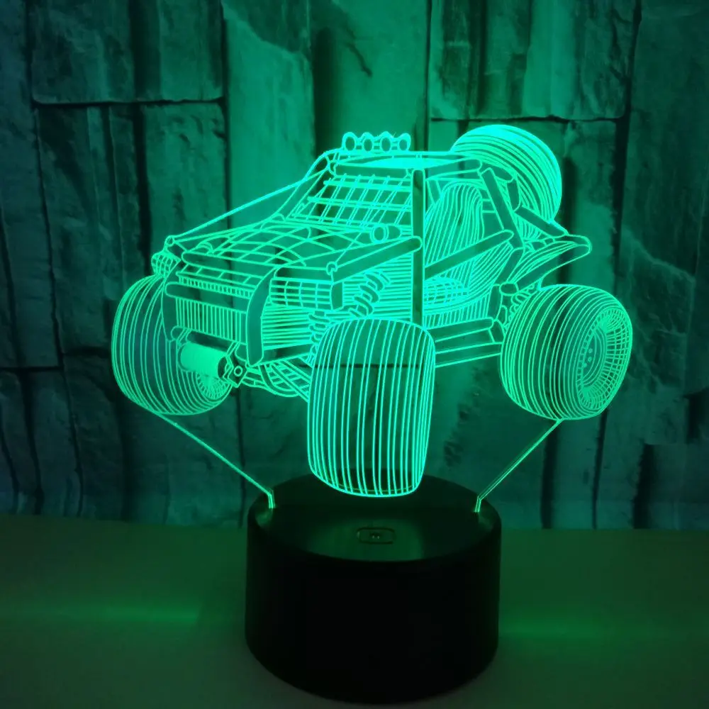 Новинка гоночный автомобиль 3d ночник подарок атмосфера на заказ маленькие