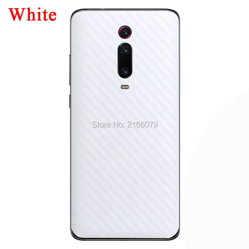 Для Xiao mi Red mi K20 7 Note 7 mi 9 SE 9T Pro A3 CC9 Новинка полное покрытие задняя наклейка Кожа 3D углеродное волокно Защитная пленка для телефона