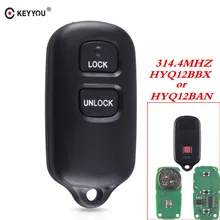 أزرار KEYYOU لسيارة Toyota HYQ12BAN HYQ12BBX 2000 2001 2002 2003 2004 2005 2006 2007 2008 314.4 مفتاح تحكم عن بعد بدون مفتاح ميجاهرتز 2 + 1