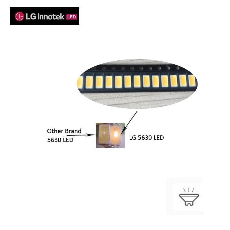 Оригинальный LG 5630SMD светодиодный CRI> 80 максимальный ток 200ma 3 V 2700 K 4000 K Применение для светильник в виде трубки окружающей среды Troffer