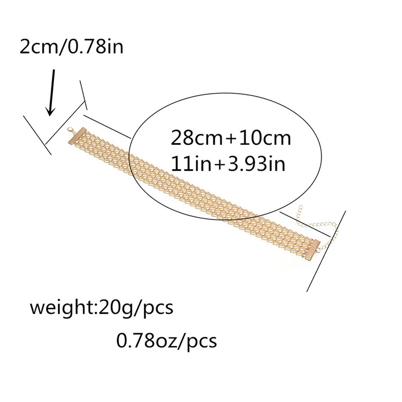 ROMAD Европейская обувь в стиле ретро в виде геометрических фигур широкое Колье чокер для Для женщин цвета: золотистый, серебристый Цвет вечерние цепи Цепочки и ожерелья девушке подарок Модные украшения R4