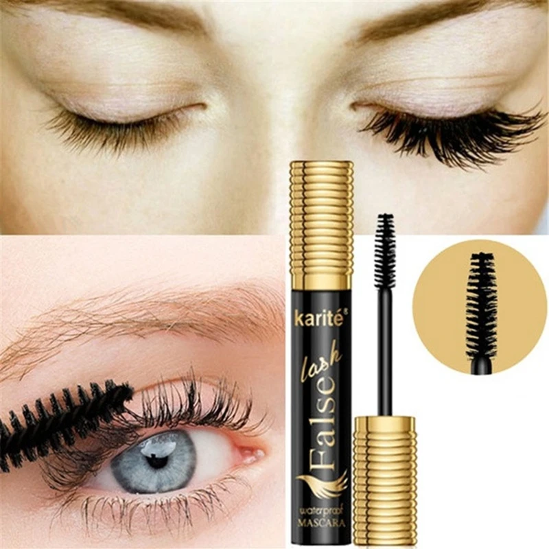 

Eyelash Makeup Mascara 4d Silk Fiber Long Lasting Lengthening Thick Eye Lashes Waterproof Cosmetic Eyes Make Up Black Mascara
