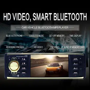 

4.1 inch Car Radio MP5 Player 1Din HD 800*480 Bluetooth FM/AUX/USB/TF Steering Wheel Control Support Rear View Camera r20