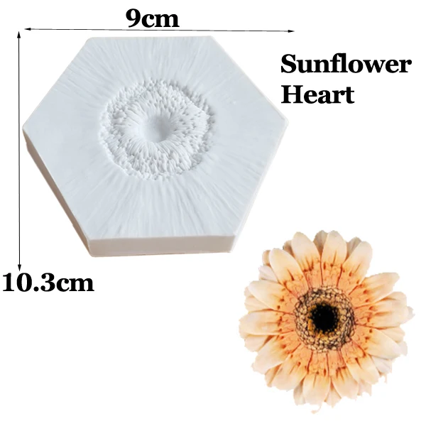 Цветок силиконовая форма-сердце Калла Лилия, анемон, Маргаритка, Дикая роза для Gumpaste, инструменты для украшения шоколадного торта cs366