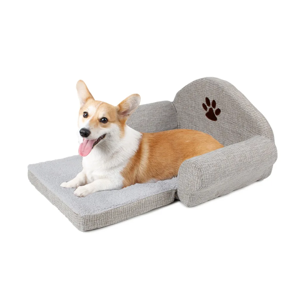 Removable Pet Dog Bed Soft Dog Sofa Kennel Paw Design Dog Cat House Washable Pet Cushion Mat For Pet bed Animals Pet Products