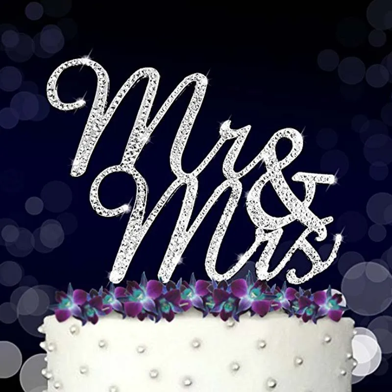 Стразы Mr and Mrs, украшение для торта, свадьбы, помолвки, девичника, дня рождения, девичника, вечерние украшения для девичника