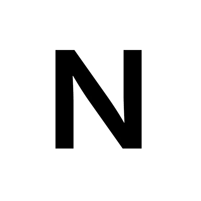 N Унисекс, золото, серебро, цвет, A-Z, 26 букв, первоначальное имя, кольца для мужчин и женщин, геометрический сплав, креативные кольца на палец, ювелирные изделия - Цвет основного камня: N