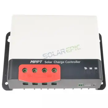 

30A MPPT Solar Controller 12V/24V Battery Power Regulator Charger Max 100V Input Negative Ground