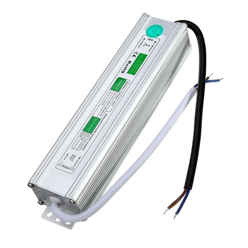 

Free Shipping 24V 60W IP67 Waterproof LED Power Supply AC100-260V To 24V Output LED Driver Switch Transformer Outdoor Light