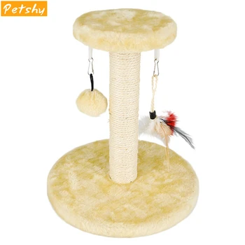 

Petshy Sisal Rope Cat Climbing Frame Cats Scratching Column Jumping Platform Kittens Pet Play Tree Tower Condos Toys