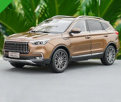 Изысканный подарок 1:18 Leopaard Mattu SUV модель автомобиля из сплава, высокая имитация литого металла Расширенная Коллекция Модель - Цвет: Золотой