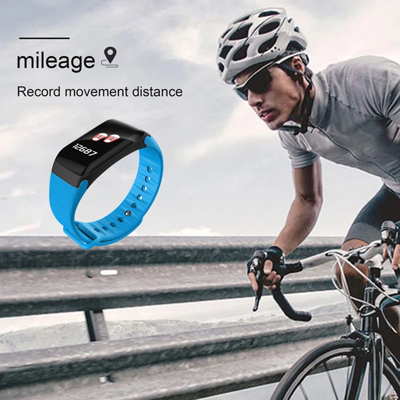  F1 Plus Color Lcd Screen Fitness Tracker Sleep Tracker Smart Bracelet Heart Rate Monitor Waterproof - 32920297925