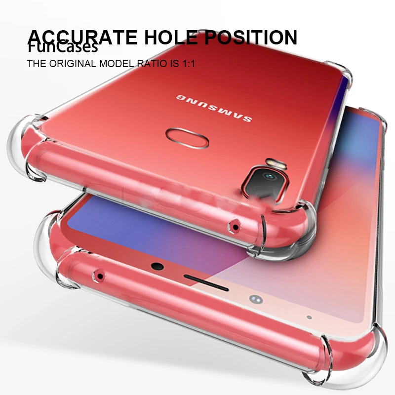 

Shockproof Clear Silicone Case For Samsung Galaxy S8 S9 S10 Plus Lite M20 M10 A8S A6S J4 J6 Plus A9 A8 A7 A6 J8 2018 Note 9 8