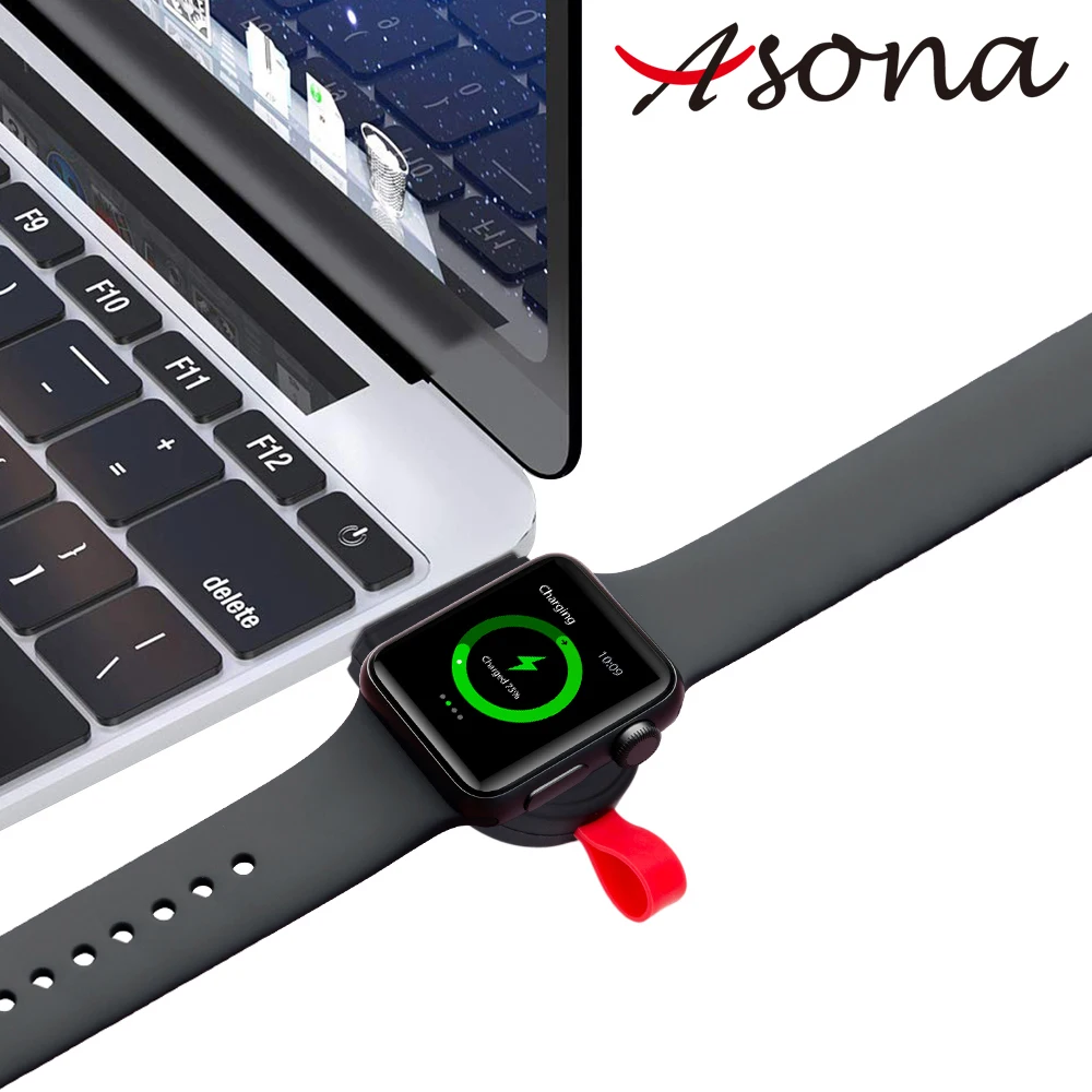 Смарт часы ASona портативное мини беспроводное зарядное устройство для IWatch 1 2 3 4 док
