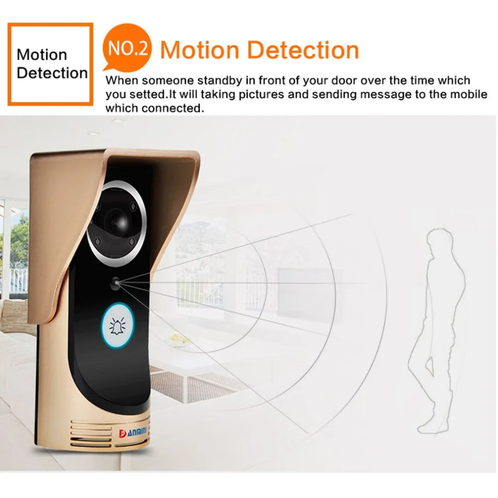 

Smart WIFI Wireless Doorphone PIR Motion Detection 3M 145 Degree Wide Angle Home Use Door Video Intercom Doorbell