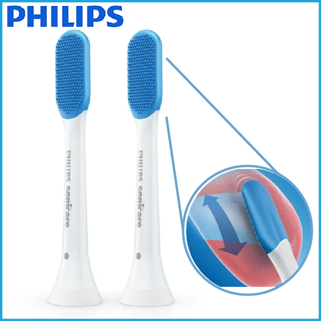 Philips Tonguecare Replacement Tongue Brushes HX8072 2 Count toothbrush