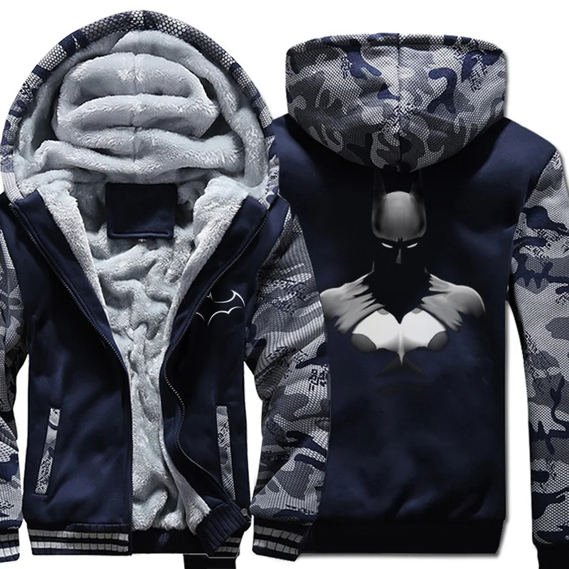 

Marvel Winter Batman Men Jackets and Coats 3D Printed Sweatshirt Womens Hoodies Hip Hop Streetwear Cosplay Harajuku
