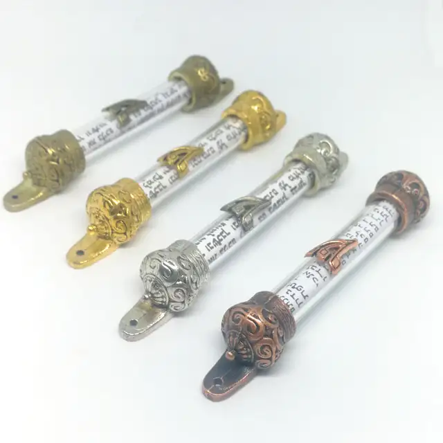Mezuzah Jewish Goods In Jerusalem Israel Bible Pillar Holy Scroll