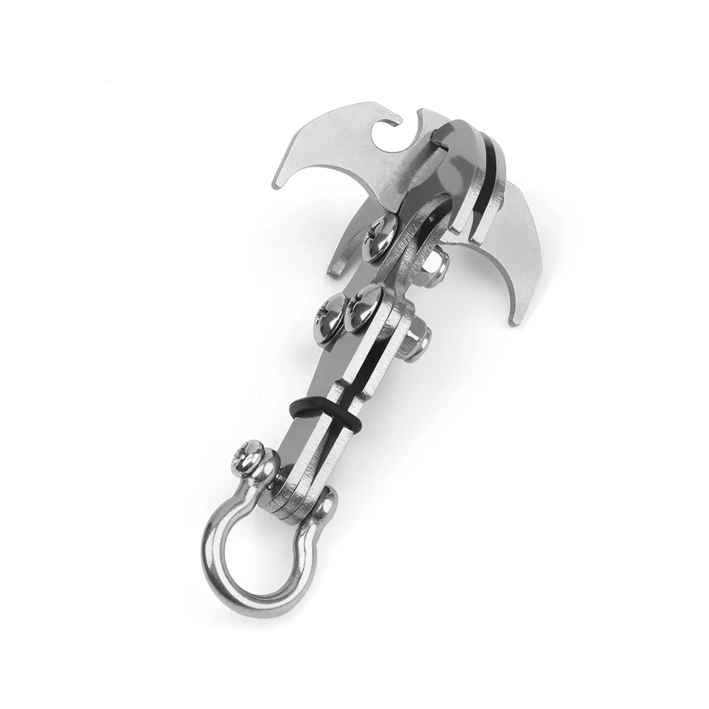 

Stainless Steel Folding Grappling Hook Climbing Claw emergency Survival Tool High Performance Carabiner Outdoor Accessories