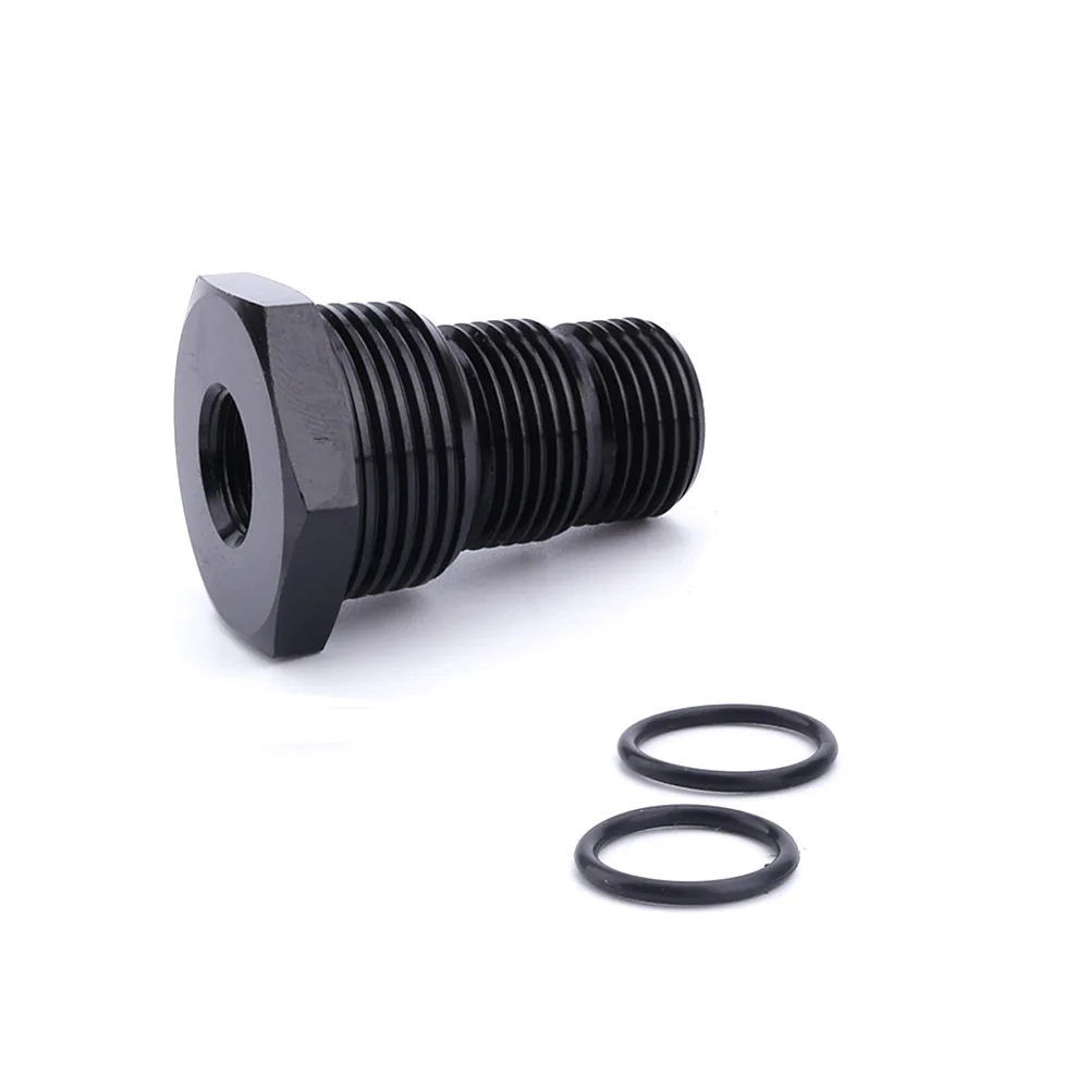 

Universal Black Automotive Threaded Oil Filter Adapter 1/2-28 to 3/4-16 13/16-16 3/4NPT Aluminum Car Nut TT101283