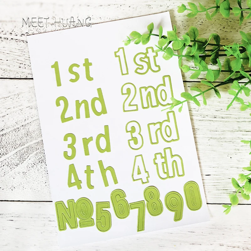 Large Number Dies Scapbooking Metal Cutting Dies New 2018 Craft Die Cuts Letters stamps and dies