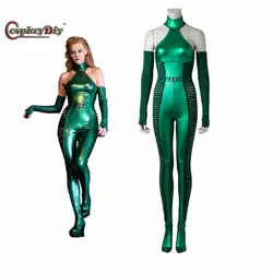 Косплэй DIY фильма X-Men Viper Косплэй костюм Viper Сексуальная зеленый комбинезон боди Для женщин на Хэллоуин Карнавальный наряд индивидуальный