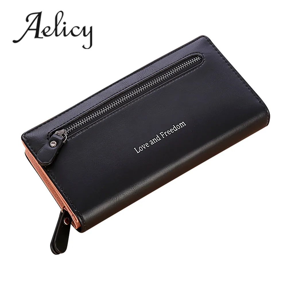 

Aelicy Luxury Long Wallet Card Holders Solid Standard Wallets The Newest Womens Wallets And Purses Carteira Feminina Portemonnee