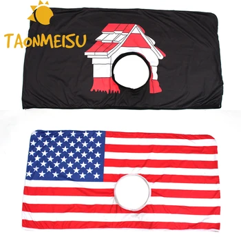 

2018 top selling Pet Dog Car Window Safety Grill Riding Sightseeing Window Curtain Car Visor Sun Shade Pet Dog Hang Out mat