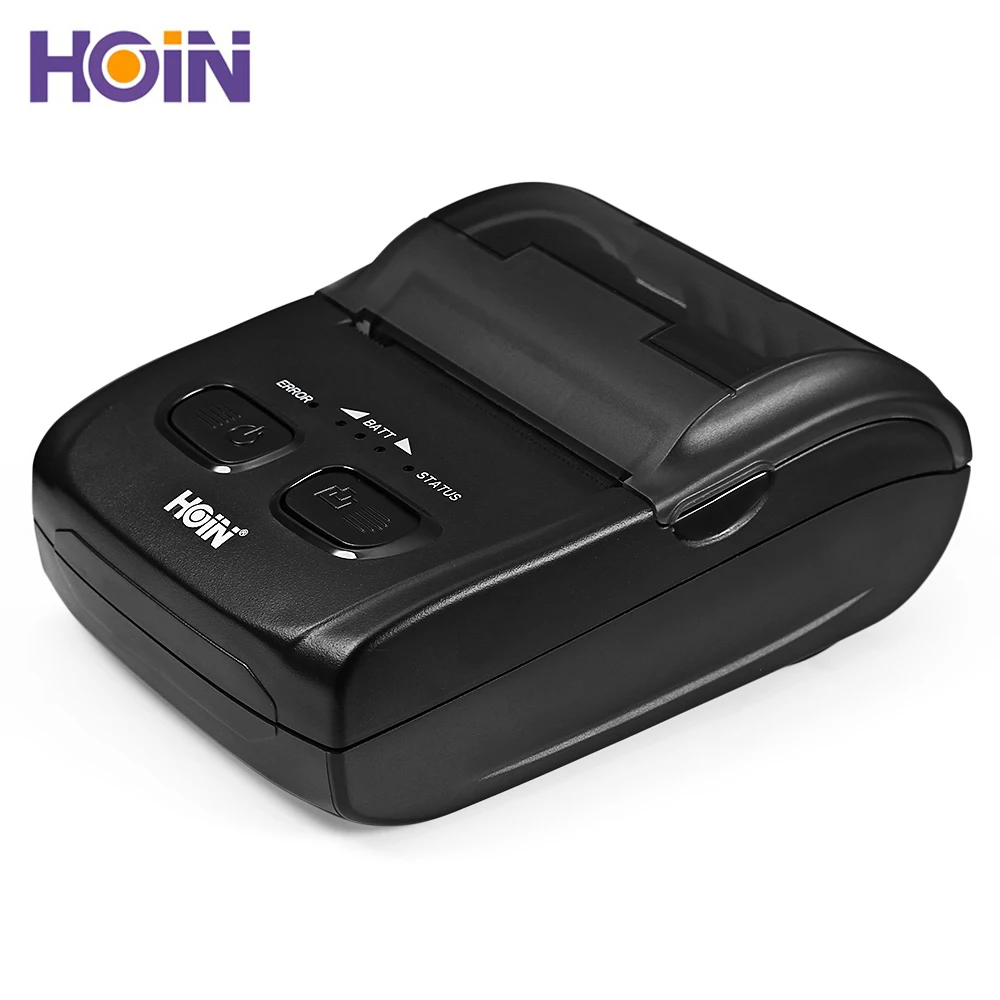 HOIN HOP H200 58 мм Термопринтер Bluetooth USB портативный мобильный чековый принтер печатная машина устройство PK MTP-II - Цвет: Black