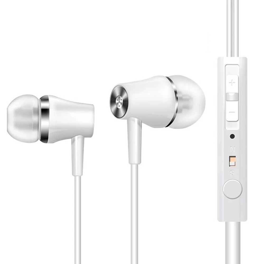 

New Music Earphones Sport Stereo Earbuds Deep Base Noise-proof Earpieces with Mic for iOS Android Huawei P8 P9 for iphone 5/6/7