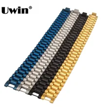 Uwin 15 мм 4 цвета браслет ссылка браслет Для мужчин синий/черный/серебро/золото Цвет Одежда высшего качества модные ремешок браслеты, ювелирные изделия