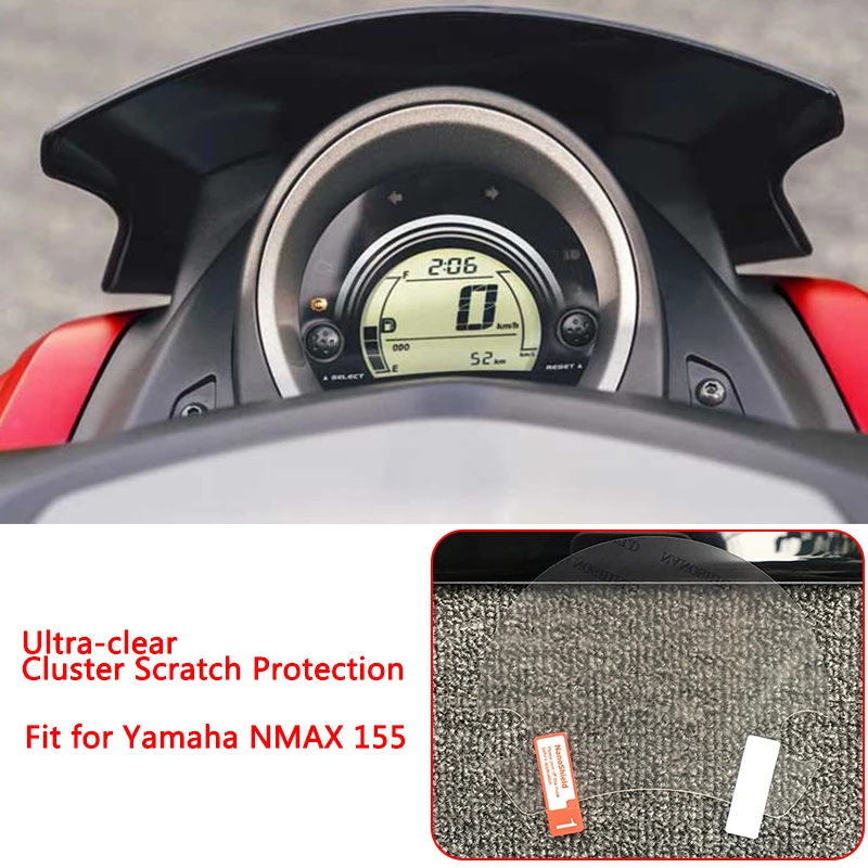 New Ultra-Clear Cluster Scratch Protection TPU Film Speedo Screen Protector For Yamaha NMAX 155 N MAX 155 (6)