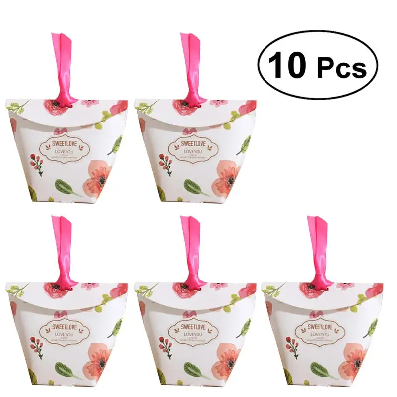 10 PCS European Style Sweet Candy Box Treat Sweetlove Boxes Wedding