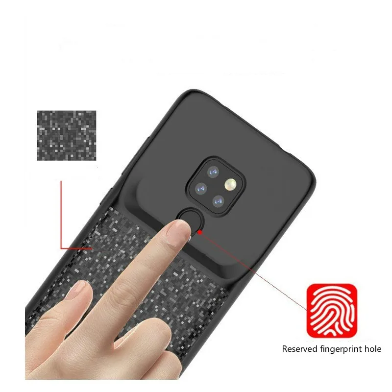 5000/4700 мАч задняя крышка с зажимом для зарядного устройства Huawei Mate 20 Pro Mate20 внешний