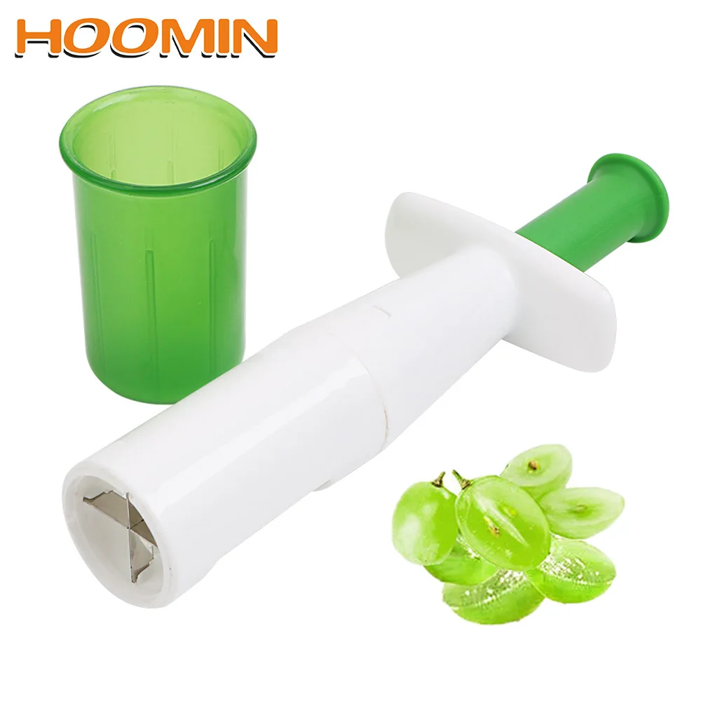 

HOOMIN Grape Slicer Auxiliary Baby Food Fruit Vegetable Cutter Cherry Tomato Slicers Multifunctional Creative Tools