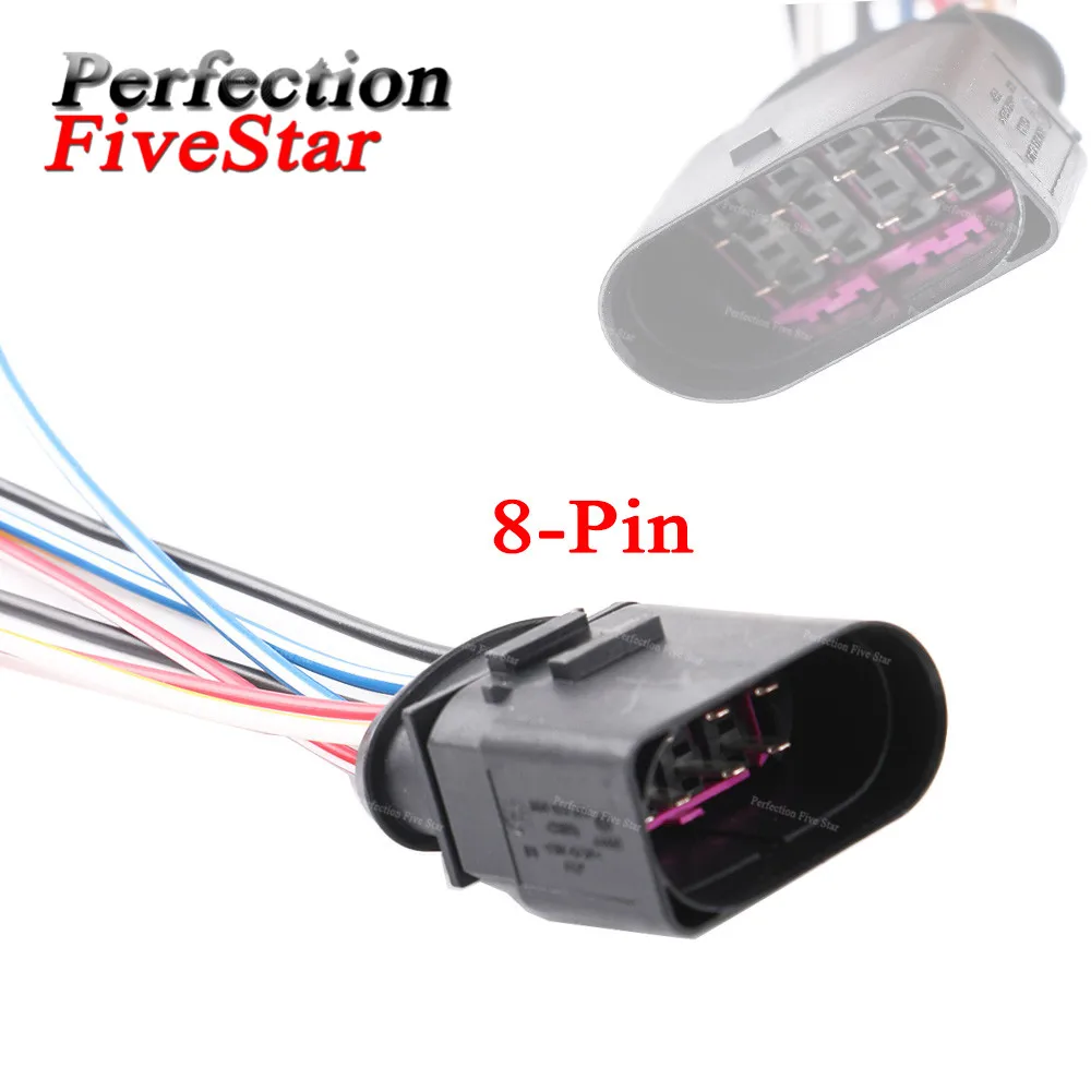 

8D0973834 For AUDI A3 A4 Q3 Q5 Q7 TT For VW Beetle Eos Golf Jetta Passat For Skoda For Seat 8 Pin Connector Plug Housing Pigtail