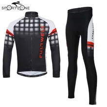 Дышащая одежда для езды на велосипеде Велоспорт Джерси Набор Мужская спортивная одежда с длинным рукавом Джерси+ 3D пены и силиконовая подкладка костюм набор