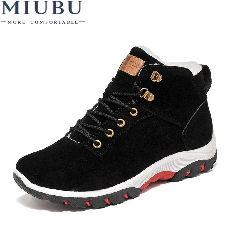 

MIUBU Winter Shoes Men Plush Warm 2019 Winter Boots Men Anti skidding Men Boots