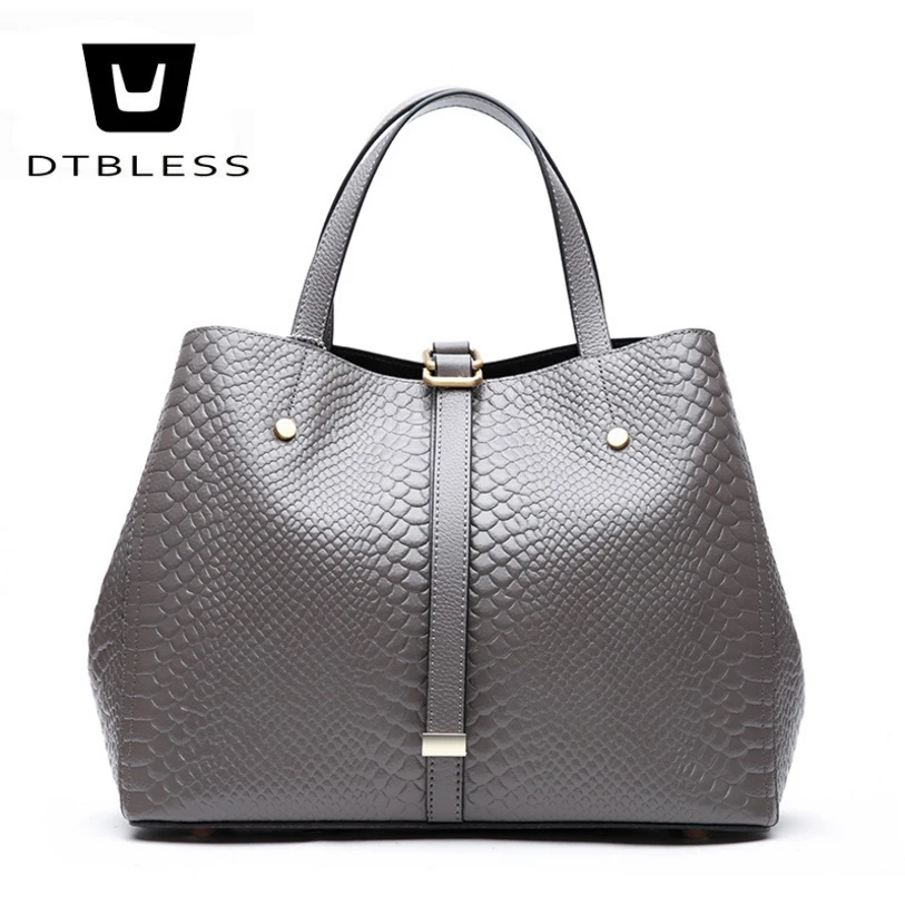 

DTBLESS Women's Genuine leather bags Lady's Polyester shoulder bag 2018 New Fashion Female Cow leather Crossbody Bag D18031005