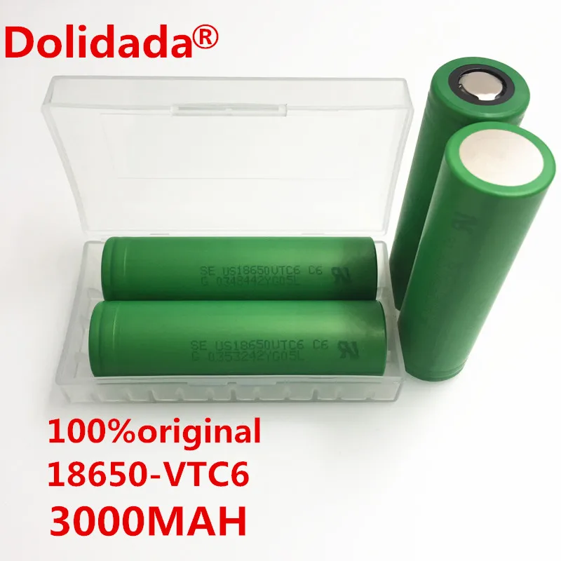 

100% original 3.7V 3000 MAH Li ion rechargeable 18650 battery to us18650vtc6 vtc6 30A Electronic cigarette toys tools flashlight