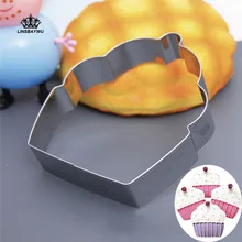 1 шт. Горячая формы кекса формочка для печенья из нержавеющей стали резак для печенья DIY помадка, кондитерские изделия формы для Мусса кольцо для торта инструменты